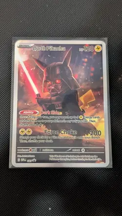Darth Pikachu Art Card (NOT POKEMON OFFICIAL TCG) - Image 1