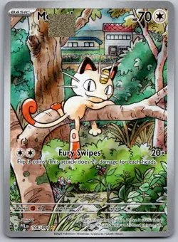 Meowth 106/094 Illustration Rare Phantasmal Flames Pokemon Holo Near Mint - Image 1