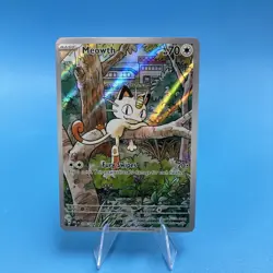 Meowth 106/094 Illustration Rare Phantasmal Flames Pokemon Holo Near Mint - Image 1