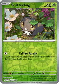 Scatterbug 005/191 | Surging Sparks | Common Reverse Holo | NM Pokemon Card - Image 1