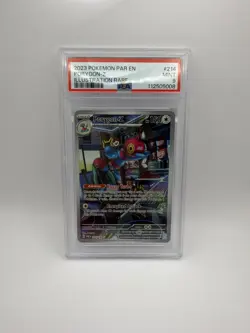 PSA 9 Porygon-Z 214/182 SV04 Paradox Rift Illustration Rare Holo English Pokemon - Image 1