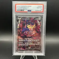 Zamazenta V GG54 2023 Pokemon Sword & Shield Crown Zenith PSA 10 - Image 1