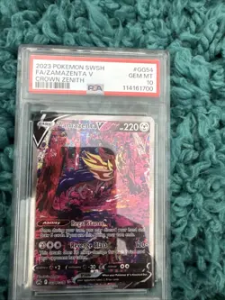 PSA 10 Zamazenta v GG54/GG70 Crown Zenith Pokemon TCG Gem Mint - Image 1