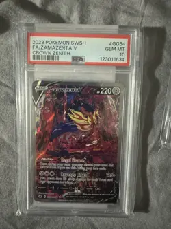 Pokemon Zamazenta V Full Art GG54/GG70 Crown Zenith PSA 10 New Cert - Image 1