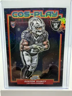 2025 Topps Cosmic Chrome Ashton Jeanty Cos-Play RC Rookie SP #CP-4 Raiders - Image 1