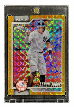 Aaron Judge 2026 Topps Chrome Gold Geometric Refractor /50 New York Yankees #100 - Image 1