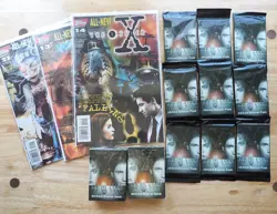(2) X-Files CCG Starter Decks Sealed (9) Booster Packs + Topps Comics 13 14 22 - Image 1