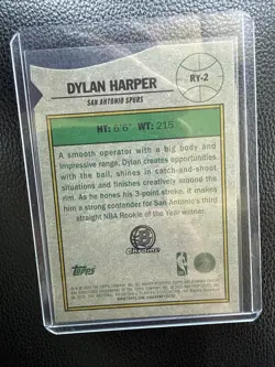 2025-26 Bowman - Rookie of the Year Favorites Dylan Harper #RY-2 (RC) - Image 2