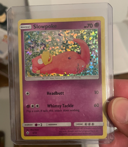 2018 Pokemon McDonald’s Promo Slowpoke 5/12 Cosmos Holo LP - Image 1