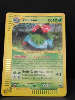 Venusaur 030/165 Expedition Base Set Holo Rare Pokemon TCG Nintendo e-reader HP - Image 3