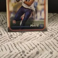 Topps 2024 Chrome Rookies Drake Maye RC #203 New England Patriots Football - Image 4