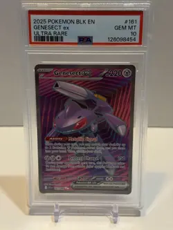 Pokemon TCG Genesect EX Black Bolt Holo Double Rare Card 067/086 PSA 10 - Image 1