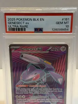 Pokemon TCG Genesect EX Black Bolt Holo Double Rare Card 067/086 PSA 10 - Image 2