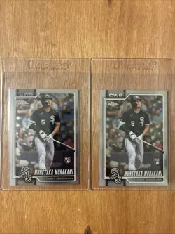 2026 Topps Chrome White Sox Munetaka Murakami #274 Base RC 2-card Lot - Image 1