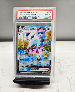 Pokemon 2021 Evolving Skies Glaceon VMAX 209/203 Secret Holo Alt Art PSA 10 - Image 1