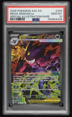 PSA 10 Mega Gengar EX 284/217 Ascended Heroes Special Illustration Rare POKEMON - Image 3