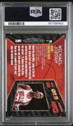 1997 Topps Stadium Club Michael Jordan #NC1 Never Compromise Bulls PSA 8 NM-MT - Image 2