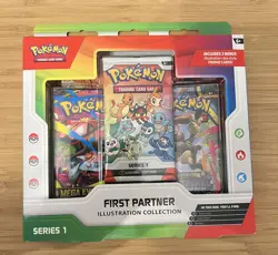 Pokemon TCG First Partner Illustration Collection Series 1 Box FACTORY SEALED - Image 1