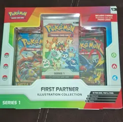 Pokemon TCG First Partner Illustration Collection Series 1 Promo Box- Sealed - Image 1