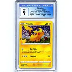 Pikachu (General Mills) Graded CGC 9 ⚡ SWSH039 Black Star Promo Pokemon - Image 1