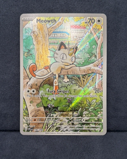 Meowth 106/094 Phantasmal Flames Illustration Rare Pokemon Card NM - Image 2