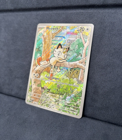 Meowth 106/094 Phantasmal Flames Illustration Rare Pokemon Card NM - Image 4