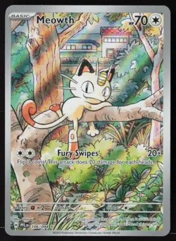 Meowth - 106/094 - Illustration Rare - Phantasmal Flames - Pokemon Card - NM/M - Image 1