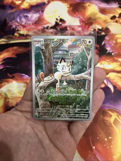MEOWTH 106/094 - Illustration Rare - Phantasmal Flames - Pokemon Trading Card NM - Image 1