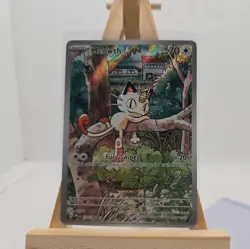 Meowth 106/094 NM Illustration Rare PFL Phantasmal Flames Pokemon Card English - Image 1