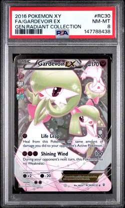 2016 POKEMON XY GENERATIONS RADIANT COLLECTION #RC30 FULL ART/GARDEVOIR EX PSA 8 - Image 1