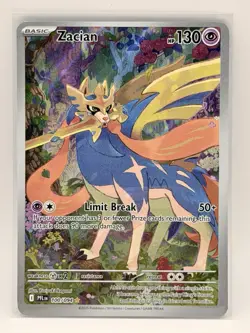 Zacian 100/094 Full Art Illustration Rare Phantasmal Flames Pokemon TCG NM - Image 1