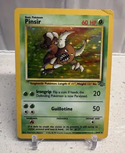 Pokemon PINSIR 9/64 Holo Rare (1999 Jungle) HP - Image 1