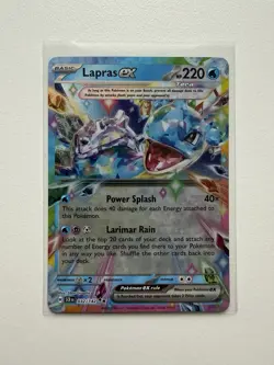 Lapras ex - 032/142 - SV07: Stellar Crown - Double Rare Pokemon TCG - NM - Image 1