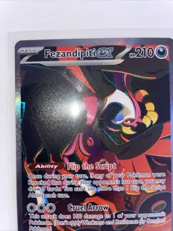 Pokemon TCG Fezandipiti EX Special Illustration Rare Card 092/064 Shrouded - Image 3