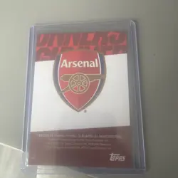 Topps Chrome 2026 Premier League Winners Arsenal Leandro Trossard Card 101/150 - Image 3