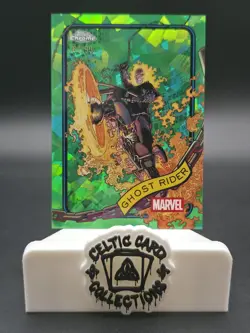 Topps Marvel Chrome Sapphire 2025 Ghost Rider Numbered /99 Green Parallel Card - Image 1