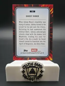 Topps Marvel Chrome Sapphire 2025 Ghost Rider Numbered /99 Green Parallel Card - Image 2