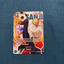 Round 1 Sanji English One Piece Card Game English Promo OP15-047 In Hand! - Image 3