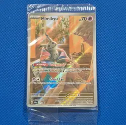 Mimikyu SVP 075 Full Art Black Star Promo SEALED Paldean Fates ETB Pokemon Card - Image 1