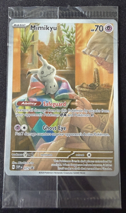 Pokemon Mimikyu SVP 075 Promo Card Sealed Black Star Promo Near Mint - Image 1