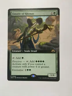 Fanatic Of Rhonas Modern Horizons 3 Extended Art Non Foil NM MTG - Image 1