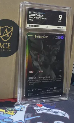 Pokemon TCG Zekrom EX Black Bolt English Card 172/086 Ace Mint 9 - Image 1