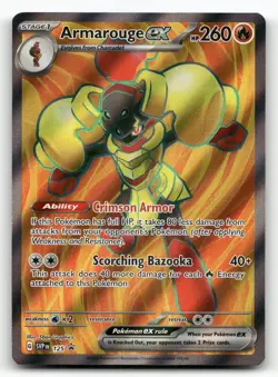 Armarouge ex 125 Scarlet & Violet Promo Pokemon Holo NM Promo - Image 1