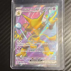Pokemon Alakazam ex Ultra Rare SV: Scarlet & Violet 151 188/165 NM - Image 1