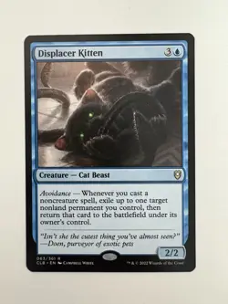 Displacer Kitten MTG Magic the Gathering Card NM Near Mint CLB - Image 1
