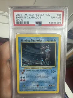 Pokemon 2001 Shining Gyrados Psa 8 Neo - Image 1