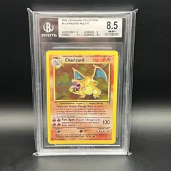 Pokemon Legendary Collection Charizard Holo 3/110 BGS 8.5 2002 - Image 1