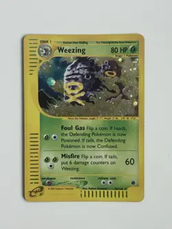 Pokemon TCG Weezing 32/165 Expedition Holo E-Reader - Image 1