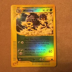 Pokemon TCG Expedition Weezing Reverse Holo Card 32/165 2002 - Image 1