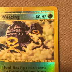 Pokemon TCG Expedition Weezing Reverse Holo Card 32/165 2002 - Image 4